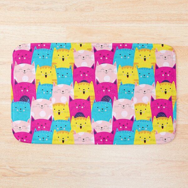 Item preview, Multicolor Funny Cat Pattern designed and sold by Huynhdesign.