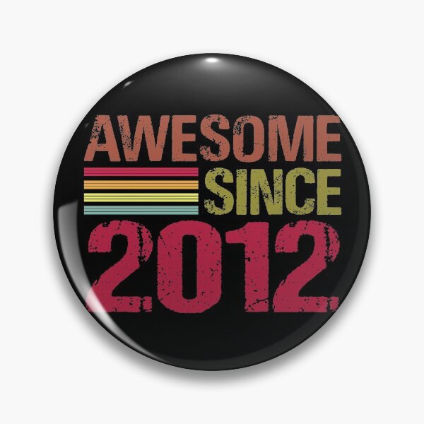Item preview, Awesome Since 2012 Retro Vintage 9th Birthday Gift designed and sold by designbychow.