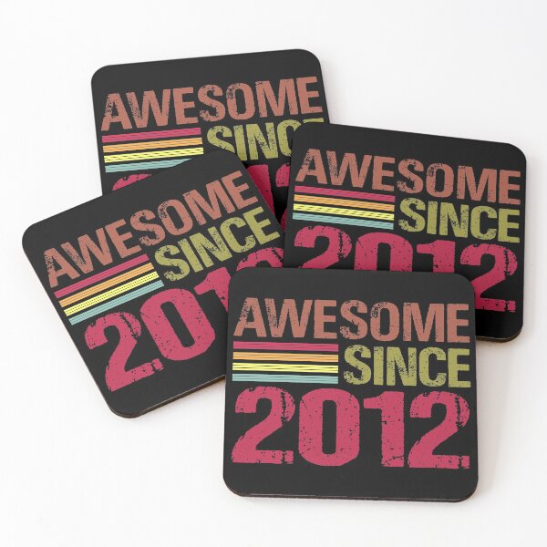 Item preview, Awesome Since 2012 Retro Vintage 9th Birthday Gift designed and sold by designbychow.