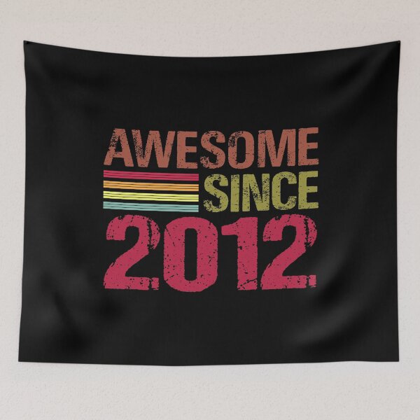 Item preview, Awesome Since 2012 Retro Vintage 9th Birthday Gift designed and sold by designbychow.