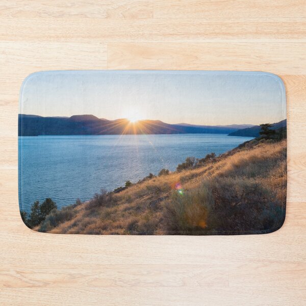 Item preview, Summer Sun Setting Behind the Mountains over Okanagan Lake designed and sold by Amy Mitchell.