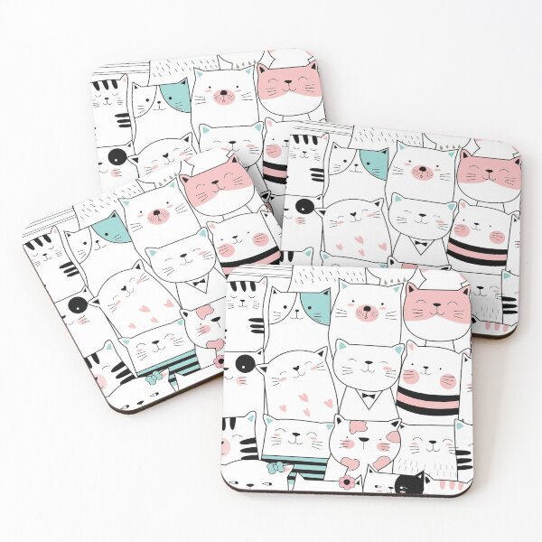 Item preview, Pastel Cat Pattern designed and sold by Huynhdesign.