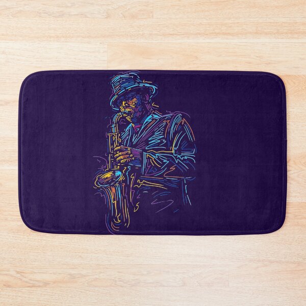 Item preview, Saxophonist with a Hat, Saxophone Player, Saxophonist, Saxophone Lover, Jazz Musician designed and sold by graphic-genie.