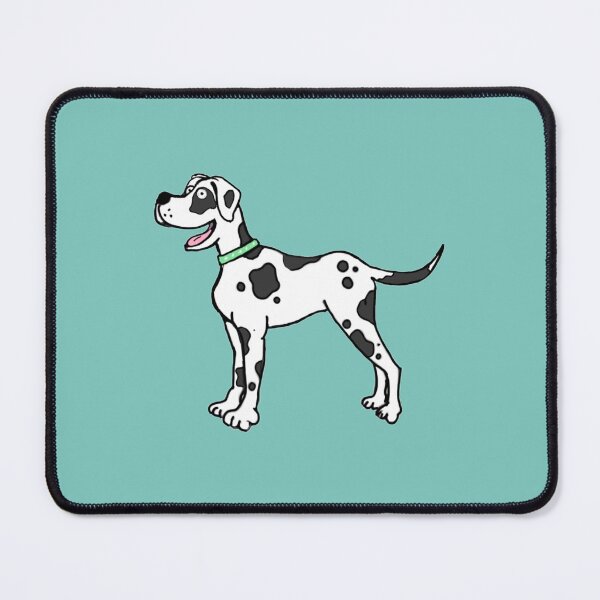 Item preview, Cute Happy Harlequin Black Spotted Great Dane - Hot Pink designed and sold by MANDY-DSN.
