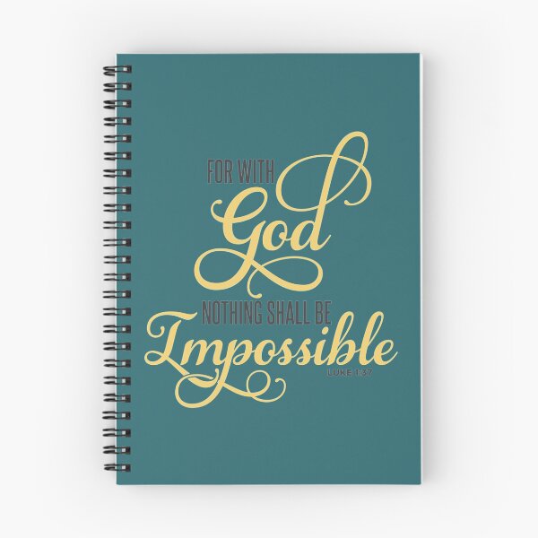 Item preview, for with god nothing shall be impossible luke 137    designed and sold by MANDY-DSN.