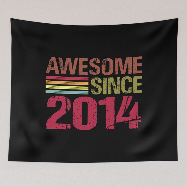 Item preview, Awesome Since 2014 Retro Vintage 7th Birthday Gift designed and sold by designbychow.
