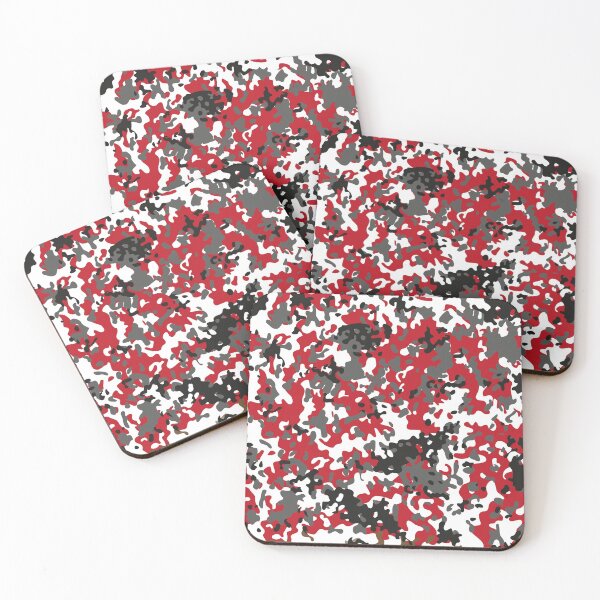 Item preview, Camouflage Red Black Grey White Winter Street Camo designed and sold by Cyberty.