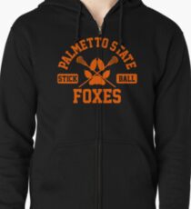 palmetto state stickball orange Zipped Hoodie