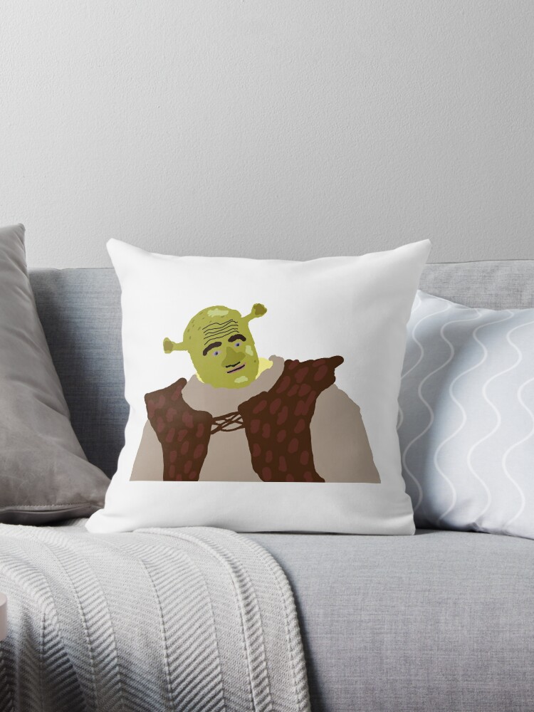 The Shrek Family Throw Pillow, Shrek Fiona _amp_ Shrek Get Ogre It Throw  Pillow