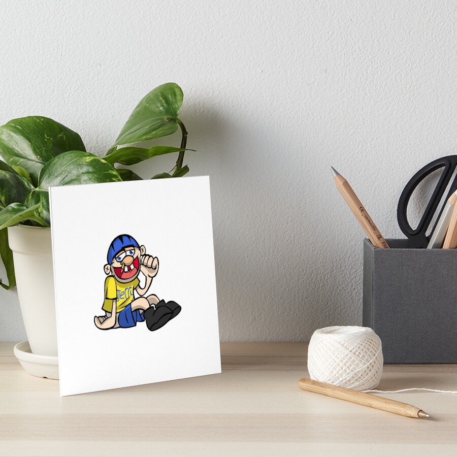 Sml Jeffy Cartoon Art Board Print For Sale By Nuyalosna Redbubble