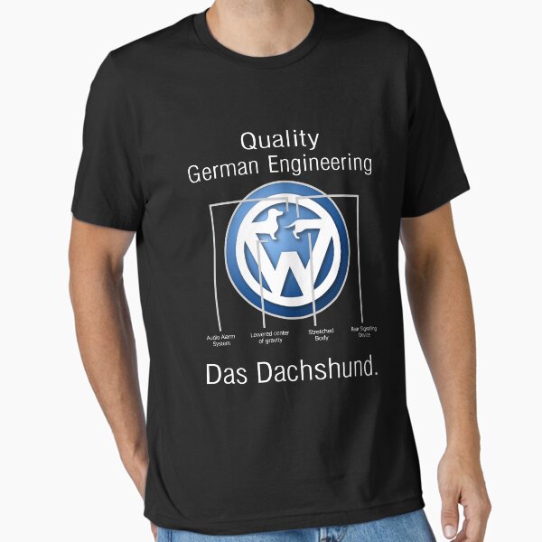 Item preview, Quality German Engineering Das Dachshund - Doxie T-Shirt designed and sold by onpieceaddicted.