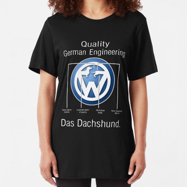 Quality German Engineering Das Dachshund - Doxie T-Shirt Slim Fit T-Shirt