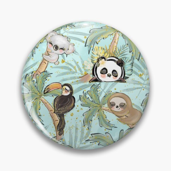 Item preview, Cute Animal Tropical Print designed and sold by Erie-Cole.