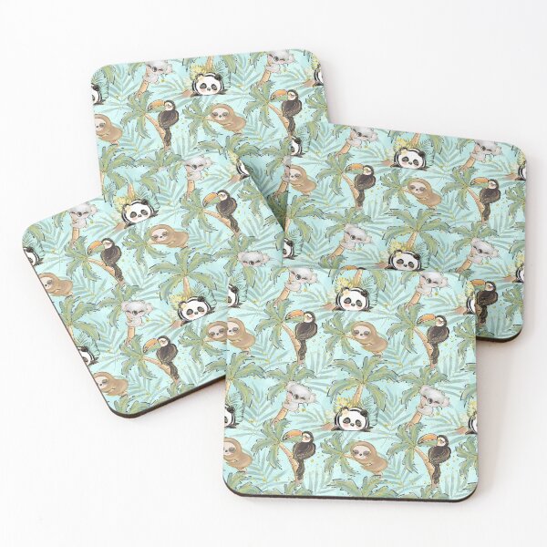Item preview, Cute Animal Tropical Print designed and sold by Erie-Cole.