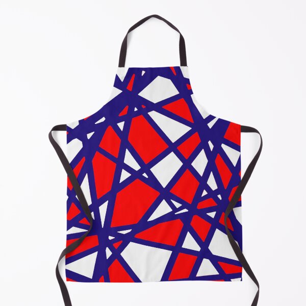 Item preview, Irregular White Shapes With Red Accents Abstract Art designed and sold by taiche.