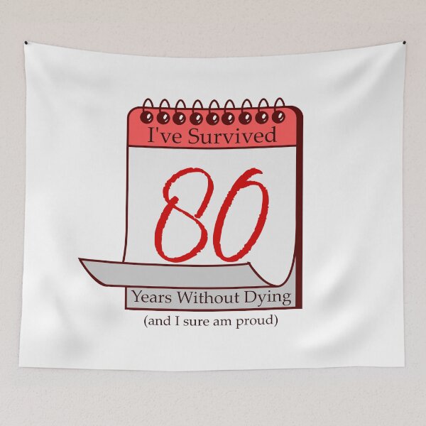 Item preview, I've Survived 80 Years designed and sold by RinozaRose.