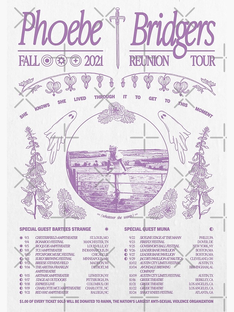 phoebe bridgers tour poster