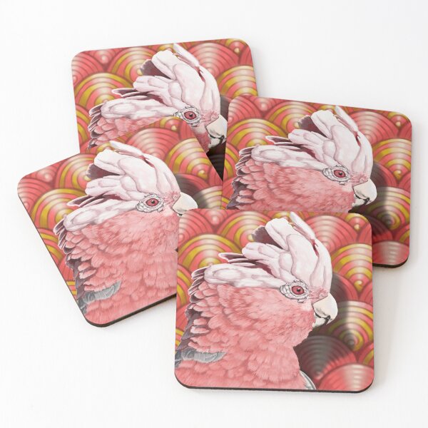 Item preview, The Pink Jester Galah Cockatoo by Australian artist Laural Retz designed and sold by Laural Retz.