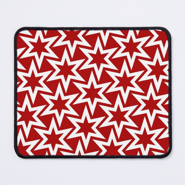 Item preview, Red Geometric Star Pattern designed and sold by TMBTM.
