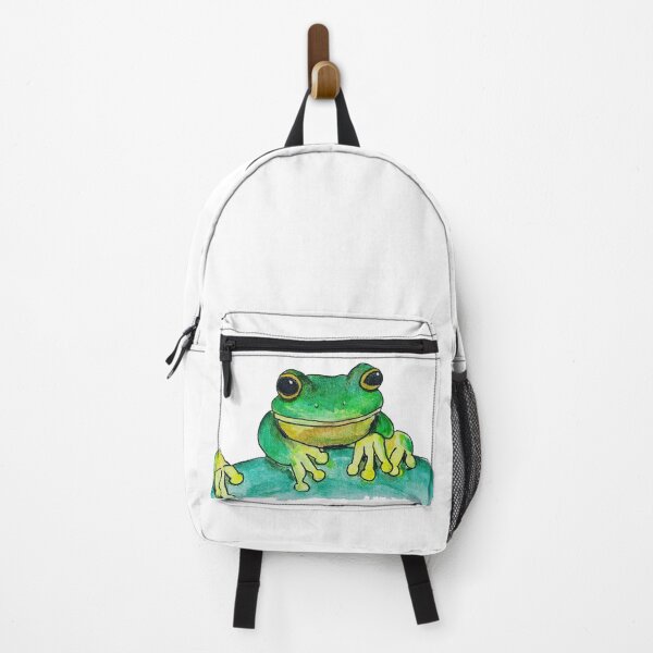Item preview, Green Frog Watercolour designed and sold by Art by Kathleen Stuart.