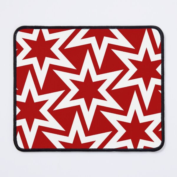 Item preview, Big Red Geometric Star Pattern designed and sold by TMBTM.