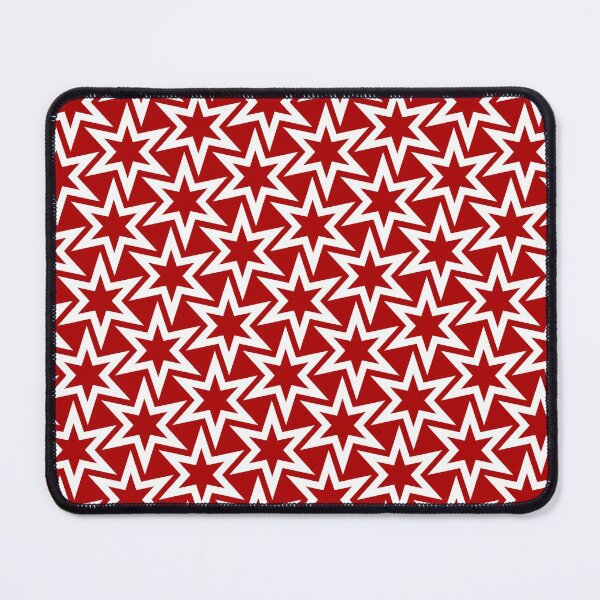 Item preview, Small Red Geometric Star Pattern designed and sold by TMBTM.
