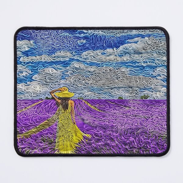 Strolling through a Lavender Field — Quilling Mouse Pad