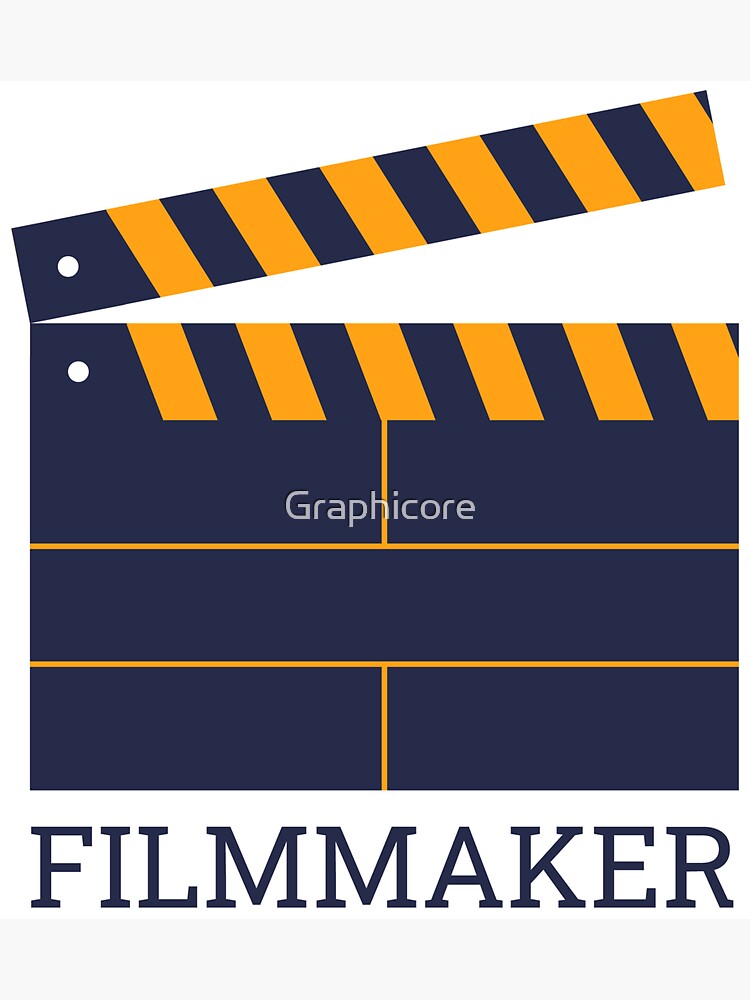 “Filmmaker " Sticker for Sale by Graphicore | Redbubble