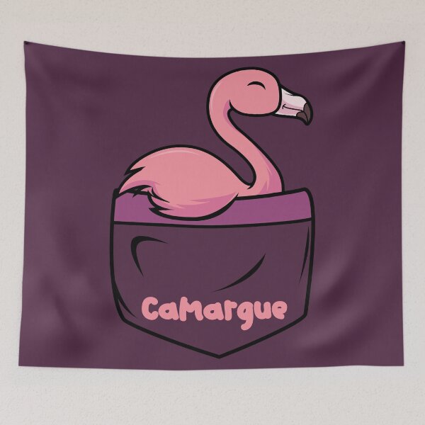 Item preview, Pink flamingo in Camargue pocket designed and sold by Astralia.