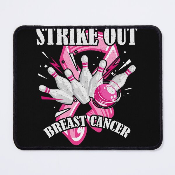 Item preview, Strike Out Breast Cancer Awareness Bowling Fighter designed and sold by roxy7922.