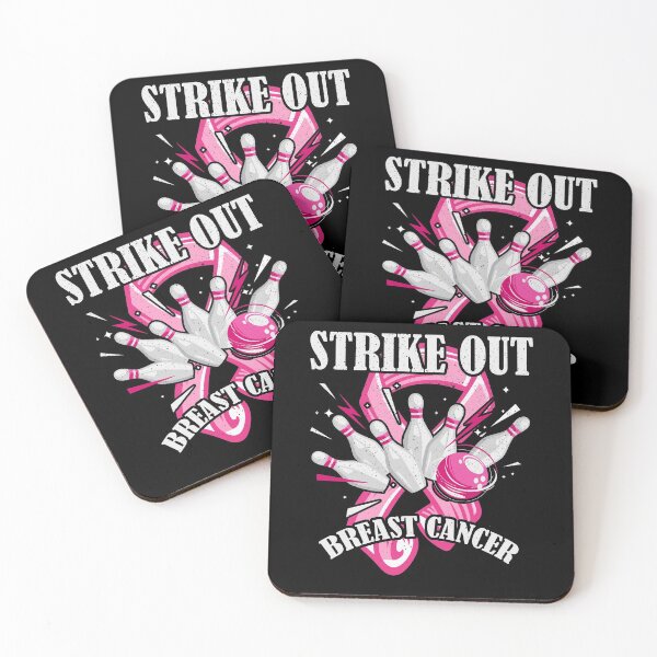 Item preview, Strike Out Breast Cancer Awareness Bowling Fighter designed and sold by roxy7922.