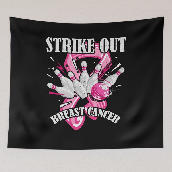 Item preview, Strike Out Breast Cancer Awareness Bowling Fighter designed and sold by roxy7922.