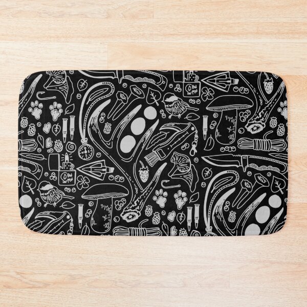Item preview, "Hunter's Treasures" Forest Camping Nature Doodles designed and sold by Boreal-Witch.