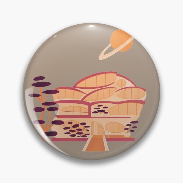 Item preview, Off planet mid-century modern house - Fall colors designed and sold by Home Cyn Home.