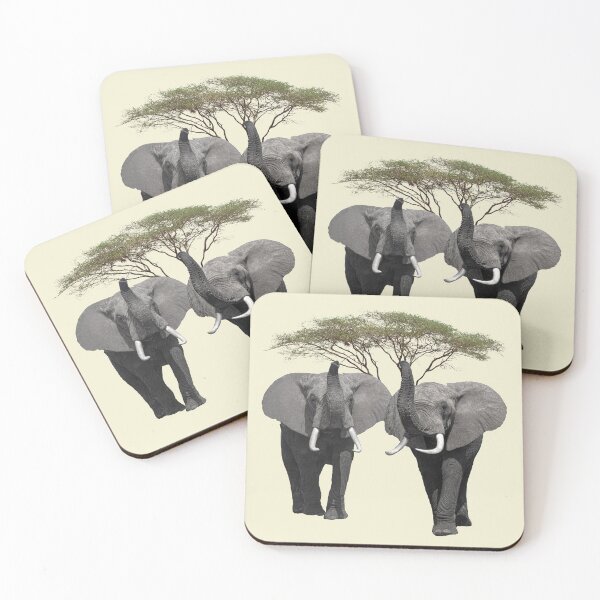 Item preview, Elephants with acacia on safari in Kenya / Africa designed and sold by TShirtsundMehr.