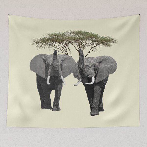 Item preview, Elephants with acacia on safari in Kenya / Africa designed and sold by TShirtsundMehr.