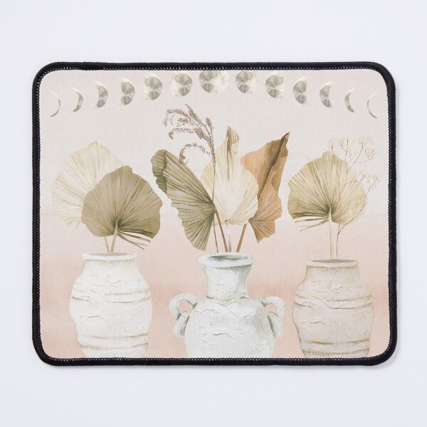 Item preview, Watercolor Moon Phases Cream Vases boho designed and sold by GlowinUp Shop.