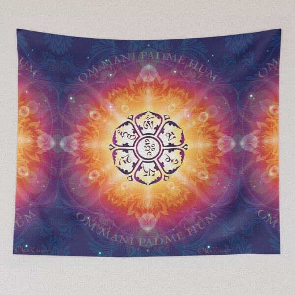 Item preview, "Om Mani Padme Hum - Embodiment of Compassion" designed and sold by art-by-angels.