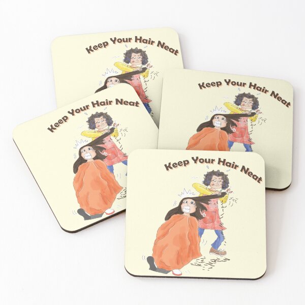 Item preview, Keep Your Hair Neat - Hairdresser and Customer designed and sold by Sheridan T.