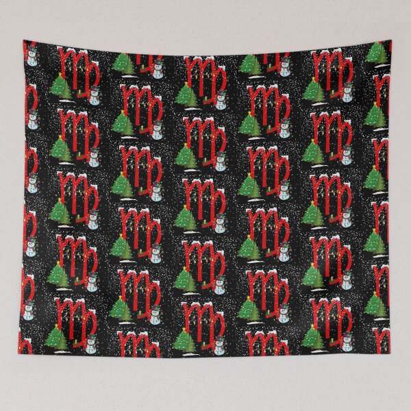 Item preview, Christmas Themed Virgo Zodiac Sign Astrology designed and sold by EndlessDoodles.