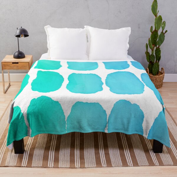 Item preview, Aqua to Blue Watercolour Blocks designed and sold by JillyBeanDesign.