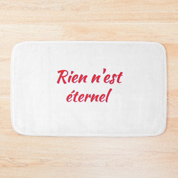 Item preview, Nothing lasts forever - popular french quotes lovers theme gifts (red) designed and sold by RebelliousRosee.