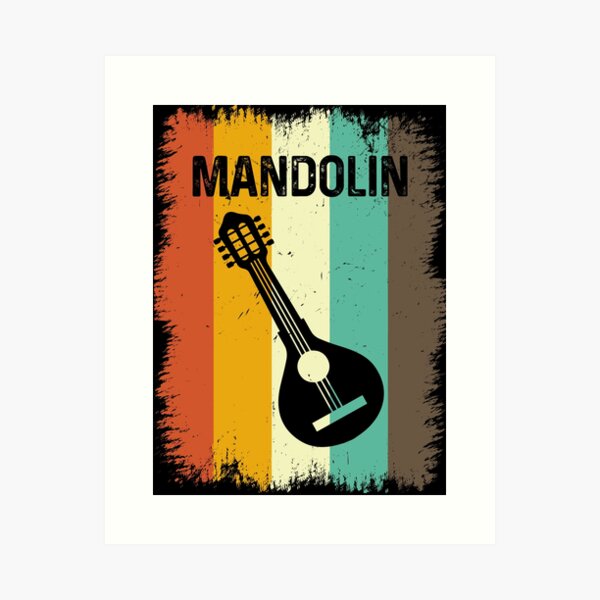 Aperçu de l'œuvre Mandoline Vintage créée et vendue par Vanthuandesign.