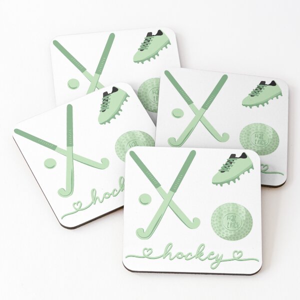Item preview, Light Green Watercolor Field Hockey Sticker Pack designed and sold by The-Goods.