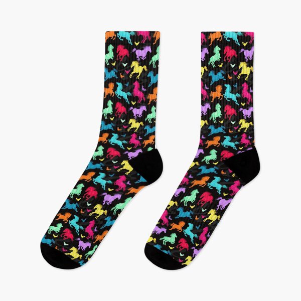 Item preview, Colorful Running Horse Pattern designed and sold by CheekyChicChic.
