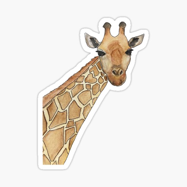 Artikel-Vorschau von Giraffe - Aquarell - Tierkunst, designt und verkauft von Art by Kathleen Stuart.
