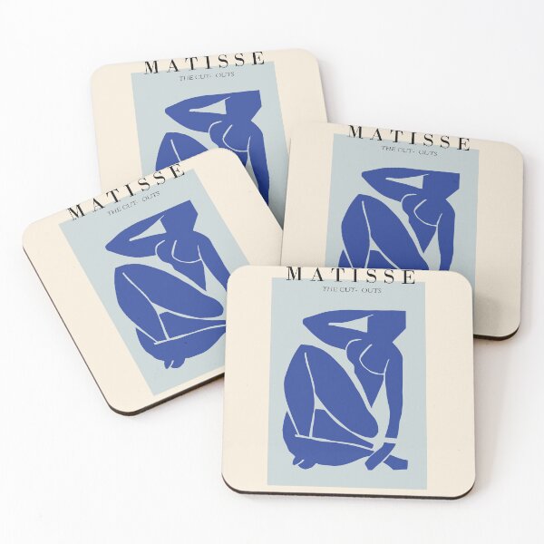 Item preview, Matisse Blue woman, the cut outs, scandivian art  designed and sold by shreya ranjan.