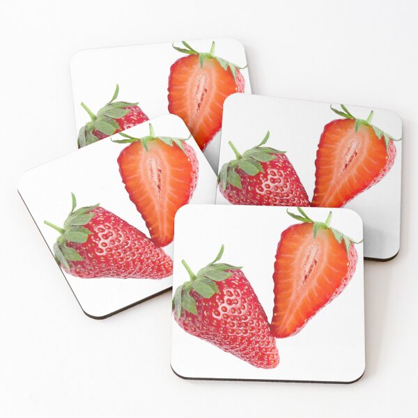 Item preview, juicy strawberry sticker in cut form designed and sold by vilma3000.