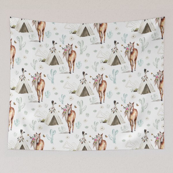 Item preview, Free Spirit Horse Pattern designed and sold by CheekyChicChic.