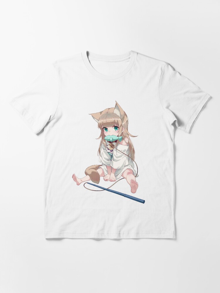 ◆ITZAVIBE◆ CAT GIRL SLIM T SHIRT YELLOW IBB25WT08YL SHOP - TOP - ITZAVIBE